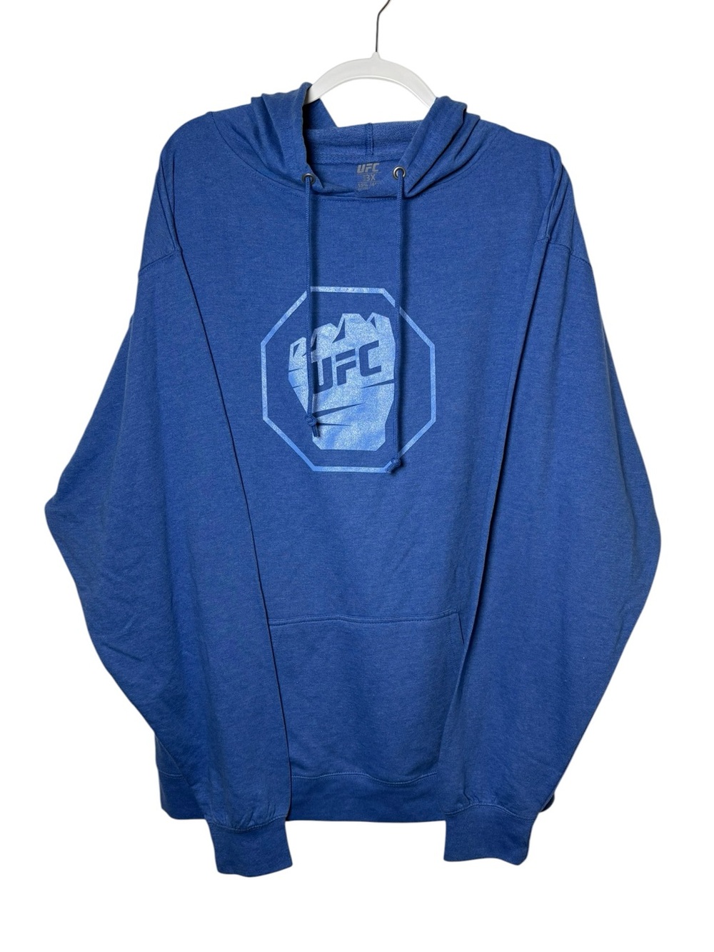 UFC Men’s 3XL Blue Graphic Pullover Hoodie NWT Officially Licensed